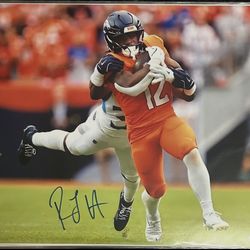 RJ Harvey Signed Denver Broncos 16x20 Photo JSA