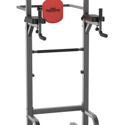 RELIFE REBUILD YOUR LIFE Power Tower Pull Up Bar Station Workout Dip Station