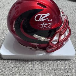 Calen Bullock Signed Autograph Houston Texans Alt Mini Helmet (Metabilia Coa)