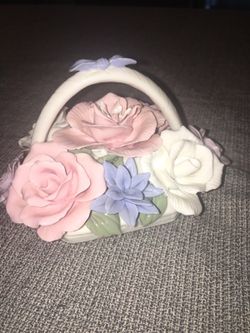 Flower ceramic vase pot