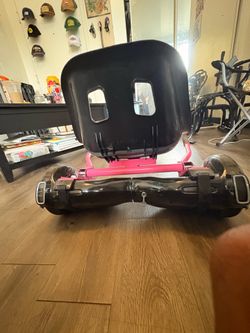 Sunshine pink Hoverboard W Kart attachment