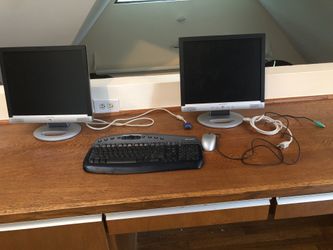 Liquid Video Computer Monitors Keyboard and mouse