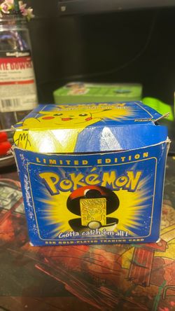 Pokémon Limited Edition 23K Gold-Plated Trading Card Box