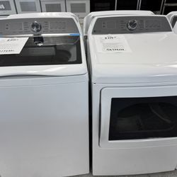 GE Profile Top Load Washer And Dryer Set