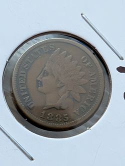 1885 Tough Date Indian Head Penny Coin