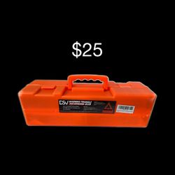 DSV Standard Warning Triangles, Safety Triangles DOT Approved, Plastic, 3 Pack, Reflective Triangles with Heavy Base