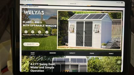 Welyas 8x6 shed