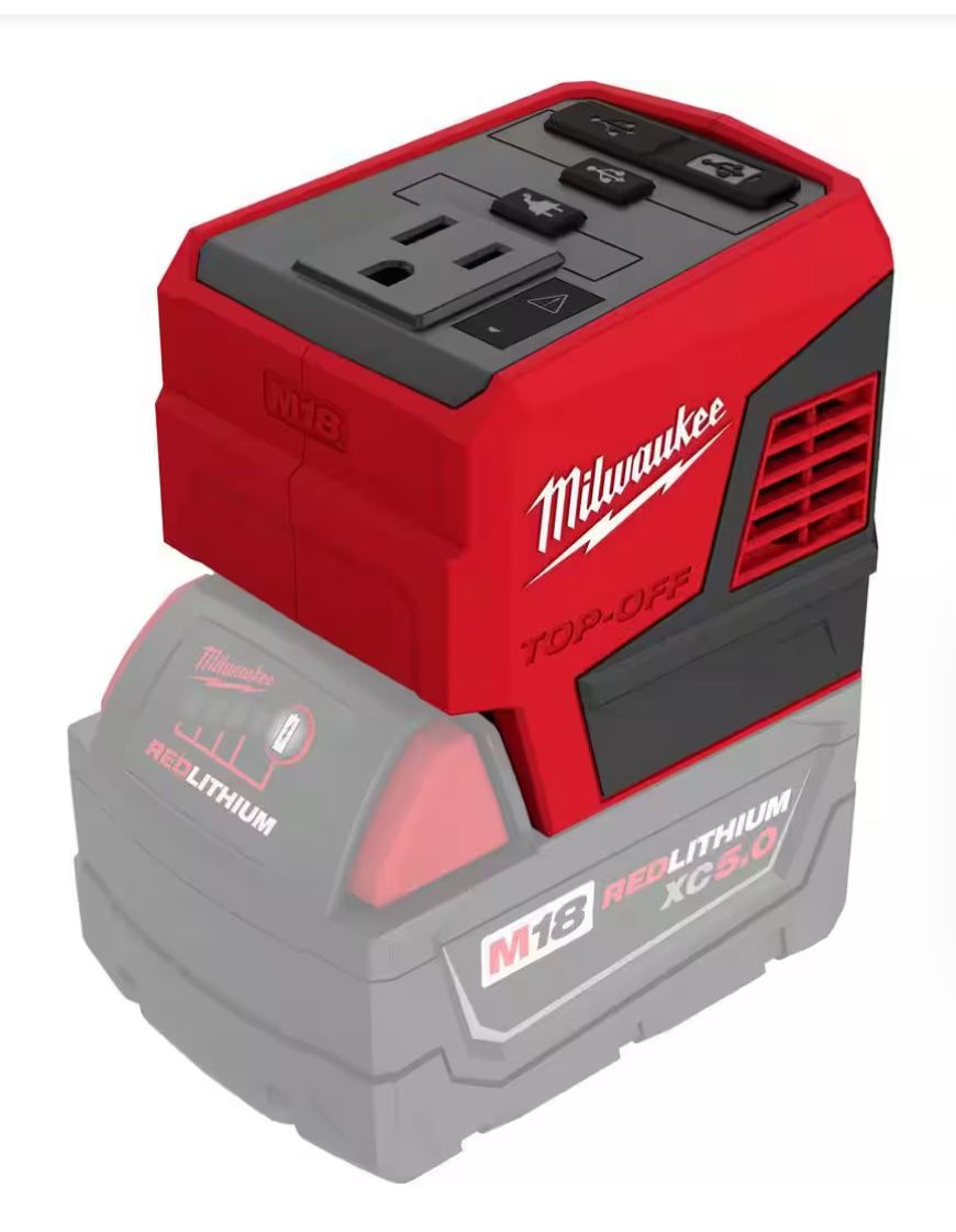 M18 18-Volt Lithium-Ion 175-Watt Powered Compact Inverte for M18 Batteries