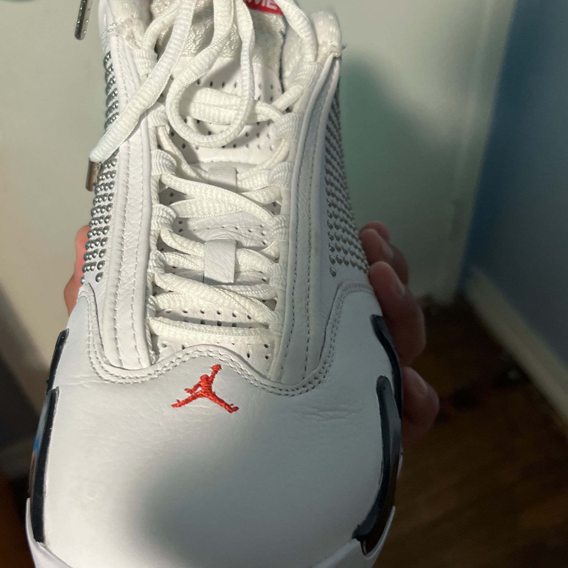 Jordan 14 Retro x Supreme White 2019
