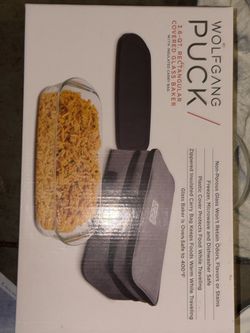 Wolfgang Puck 3.6-Qt Rectangular Covered Glass Baker