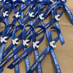Memorial Custom T-shirt Designs Recuerdos Pin Back Buttons And Ribbon Pins