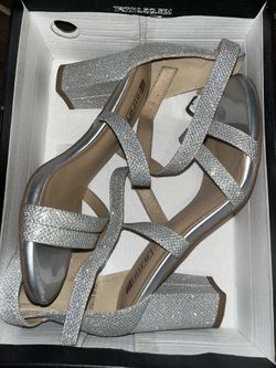 Sparkly Ankle Strap Heels