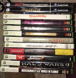 Xbox 360/ ps2/ GameCube games $100
