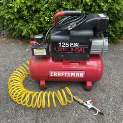 Craftsman 125 PSI 3 Gal Air compressor 