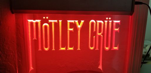 Motley Crue Bar Pub LED light sign. 12x8