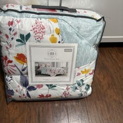 New Modern Southern Home Abilene Floral 3 Pc Reversible Comforter 