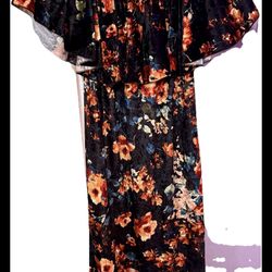 LulaRoe  Velvet Floral Dress