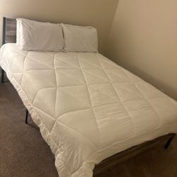 Queen Size Bed Frame & Mattress