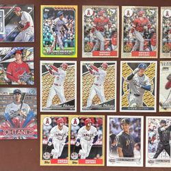 Shohei Ohtani 2022-2025 Topps/Bowman 18-Card Lot