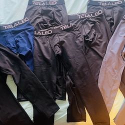 Fleece lined thermal underwear base layer pants - kids size small, ages 8-9 