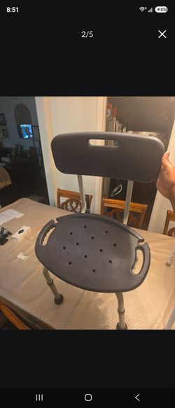Shower Chair with Back and Handles