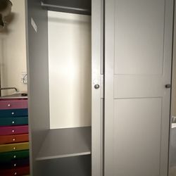 Tall Grey Dresser