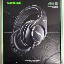 Shure SRH840 Studio Headphones