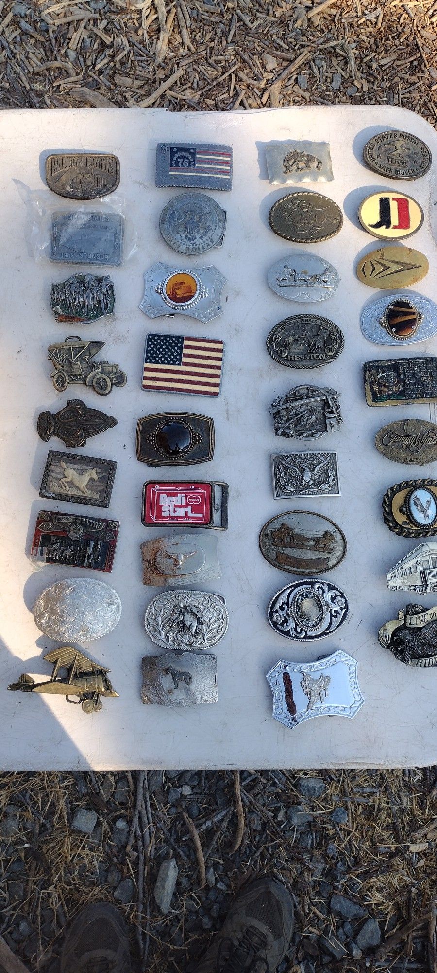 38 Vintage Belt Buckles Selling All Together