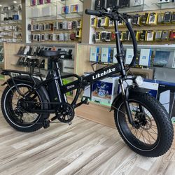 Brand New 20Mph LikeBike Shine Foldable E-bike! Own It Today! Easy Financing Options Available! Take It Home No Credit Needed! 