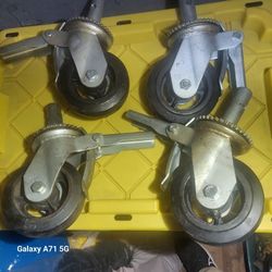 Scaffolding Casters Wheels Hevy Duty  6 Inches $100 Set  4 Pcs
