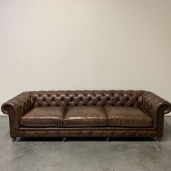 Restoration Hardware, Kensington Leather Leather Sofa