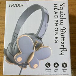 NWT squishy Butterfly Headphones