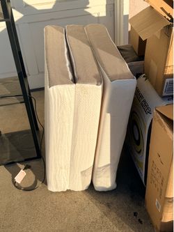 Tri fold memory foam single bed
