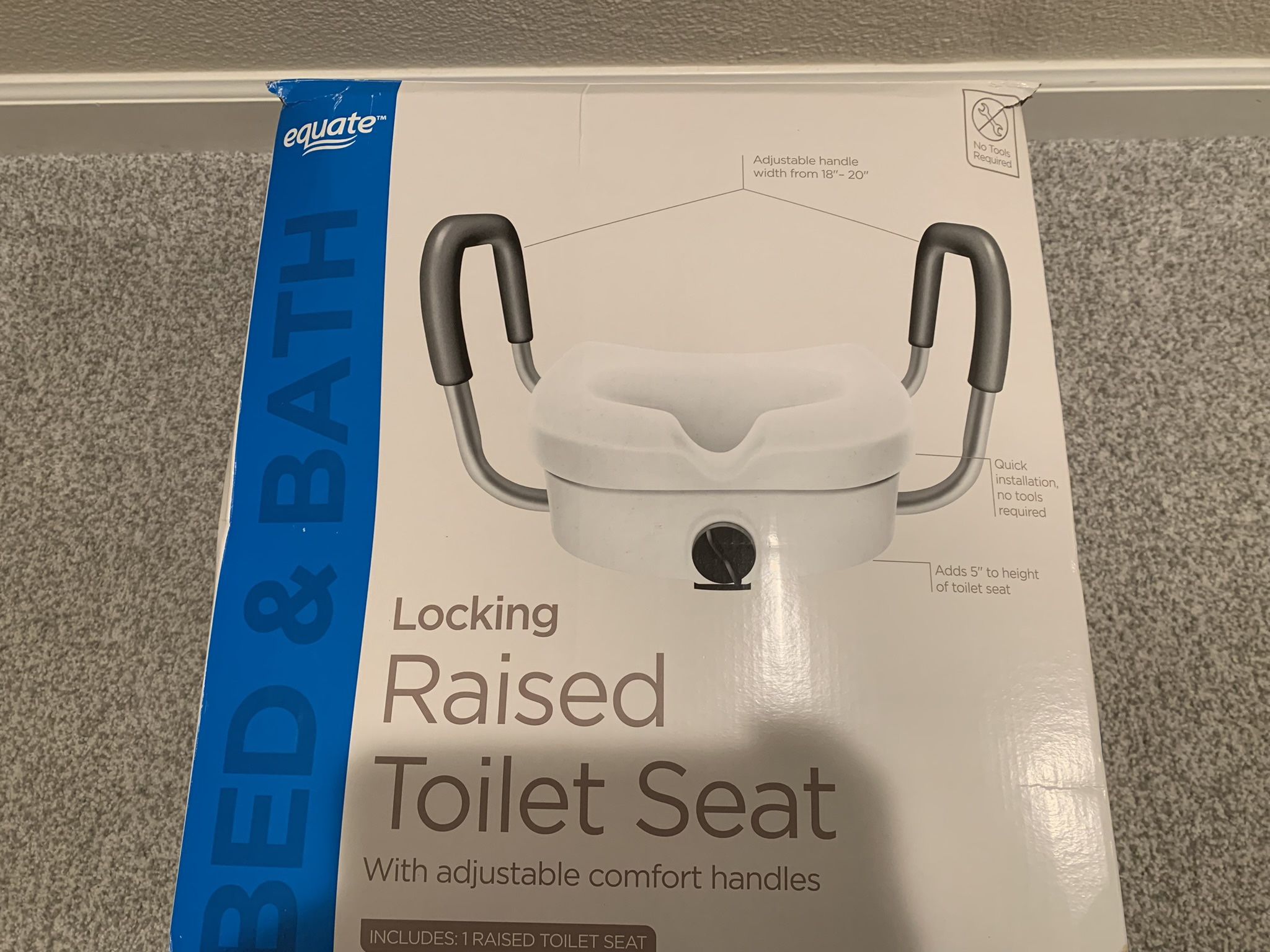 Locking Raised Toilet Seat