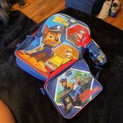Paw Patrol Backpack/Lunch Pale/Water Bottle