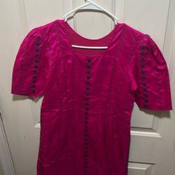 Pink Ghanian Style Dress Reference Ladies S