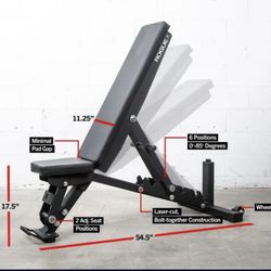 Rogue Adjustable Bench 2.0 (Titan Fitness Elite Fts Barbell Weights Olympic Dumbbell)
