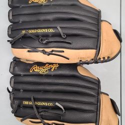 Rawlings Unisex 14" Slow Pitch Throw Softball Glove, Adult (Black/Tan)