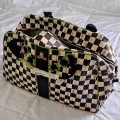 Mackenzie Childs Courtly Check Travel Bag