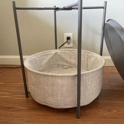 Round Storage Side Table Or End Table