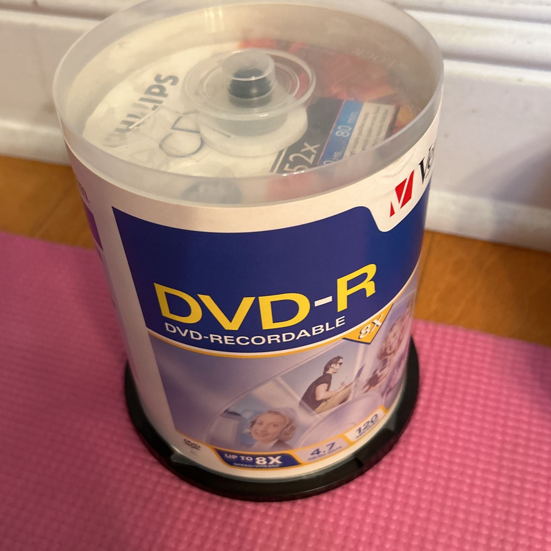 Philips DVD-R Disc Stack - 4.7 GB / 120 Min - 100 Pack