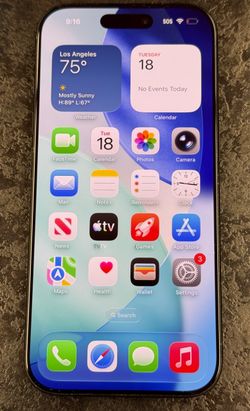 Apple iPhone 16 Pro 128GB Black Titanium Unlocked 83% Battery Health