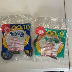 1996 McDonald’s, hot wheels, metal bike and motorcycle