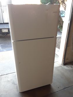 New white new apartment size refrigerator