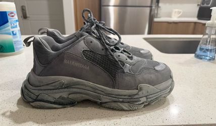 Balenciaga Triple S Gray Sneakers – Size 14 (Fits Like 13)