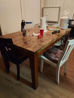 Dining table with chairs