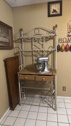 For the kitchen good condition plus the kitchen aid mixer used once $50 for both