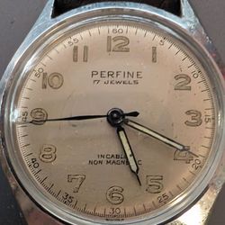 vintage watch PERFINE 1940 SWISS