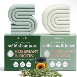 Kitsch   Rosemary & Biotin Volumizing Shampoo and Conditioner Combo Pack
