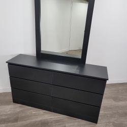 BLACK DRESSER WITH MIRROR ⚫️